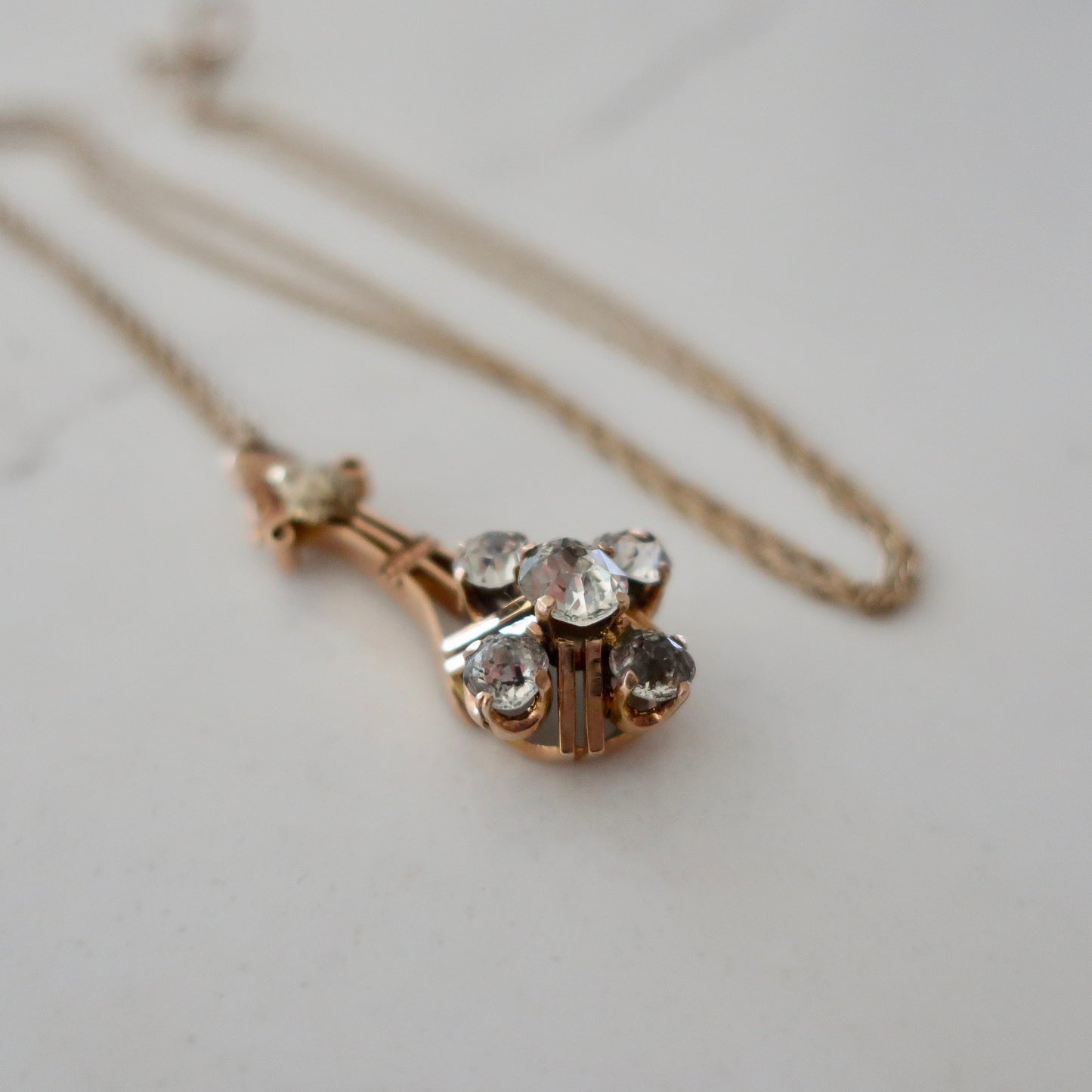 Antique Halley's Comet Pendant Necklace