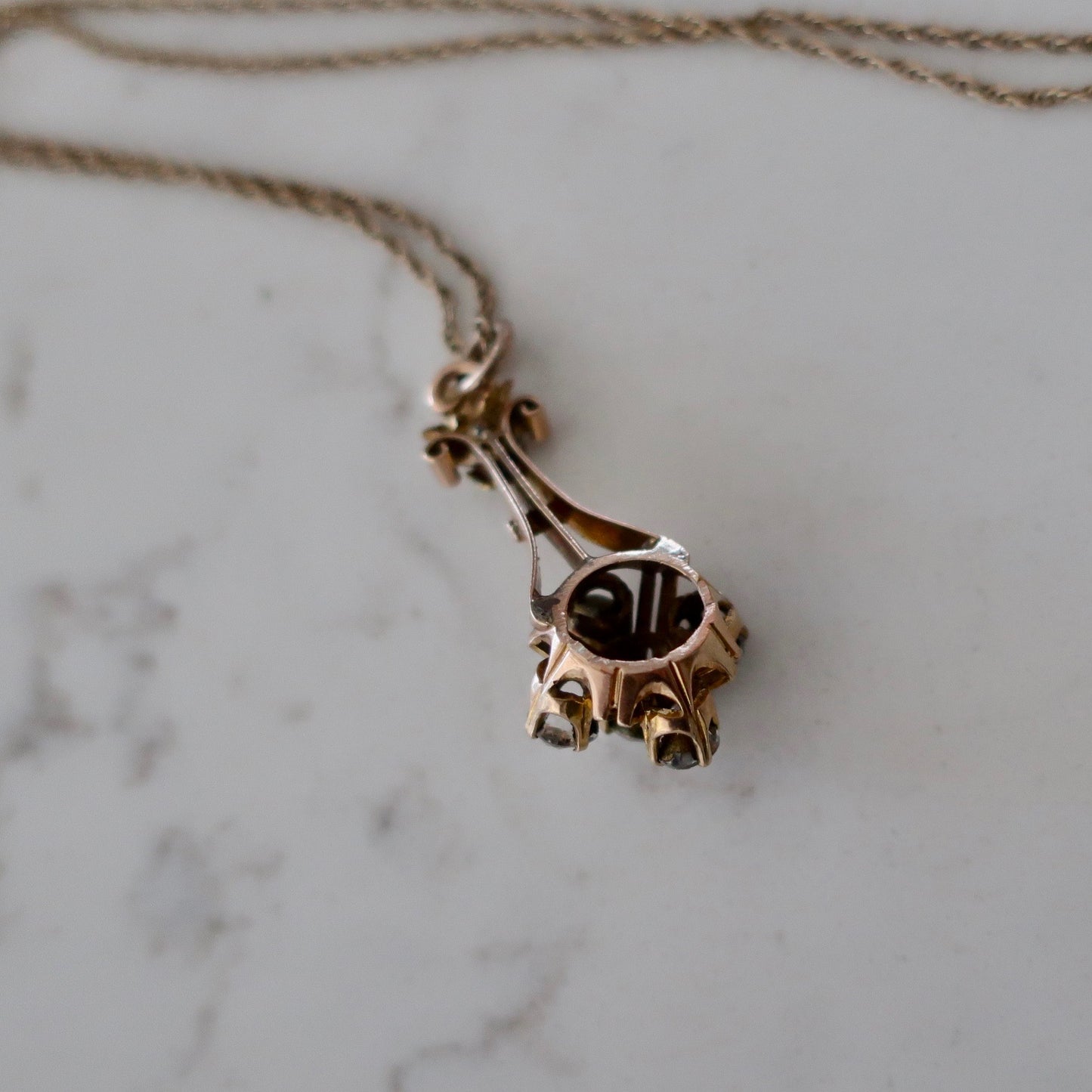 Antique Halley's Comet Pendant Necklace