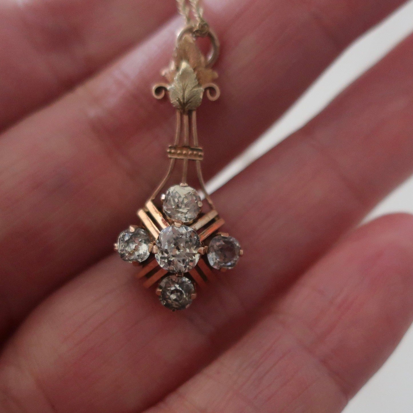 Antique Halley's Comet Pendant Necklace