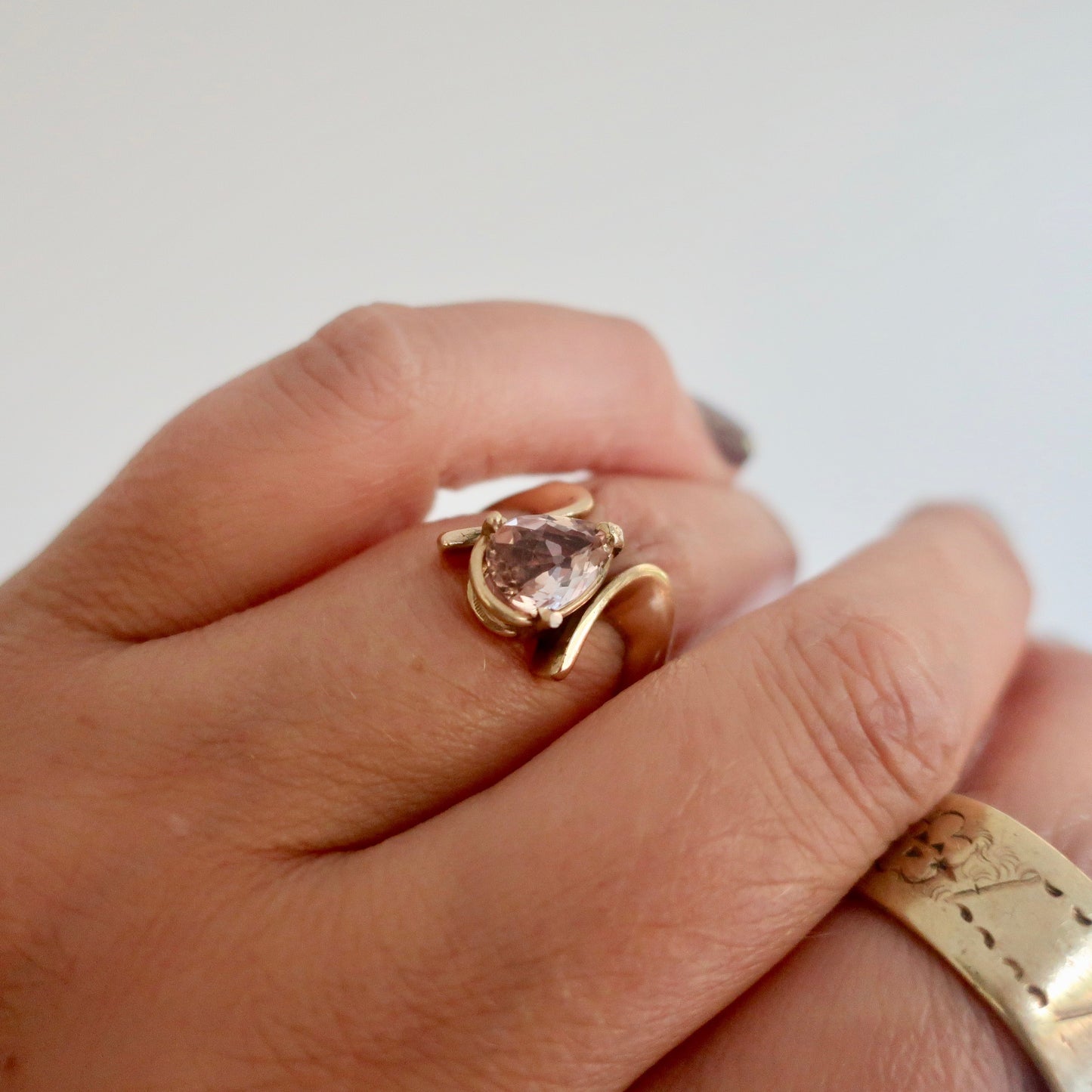 Vintage Modern Abstract Ring