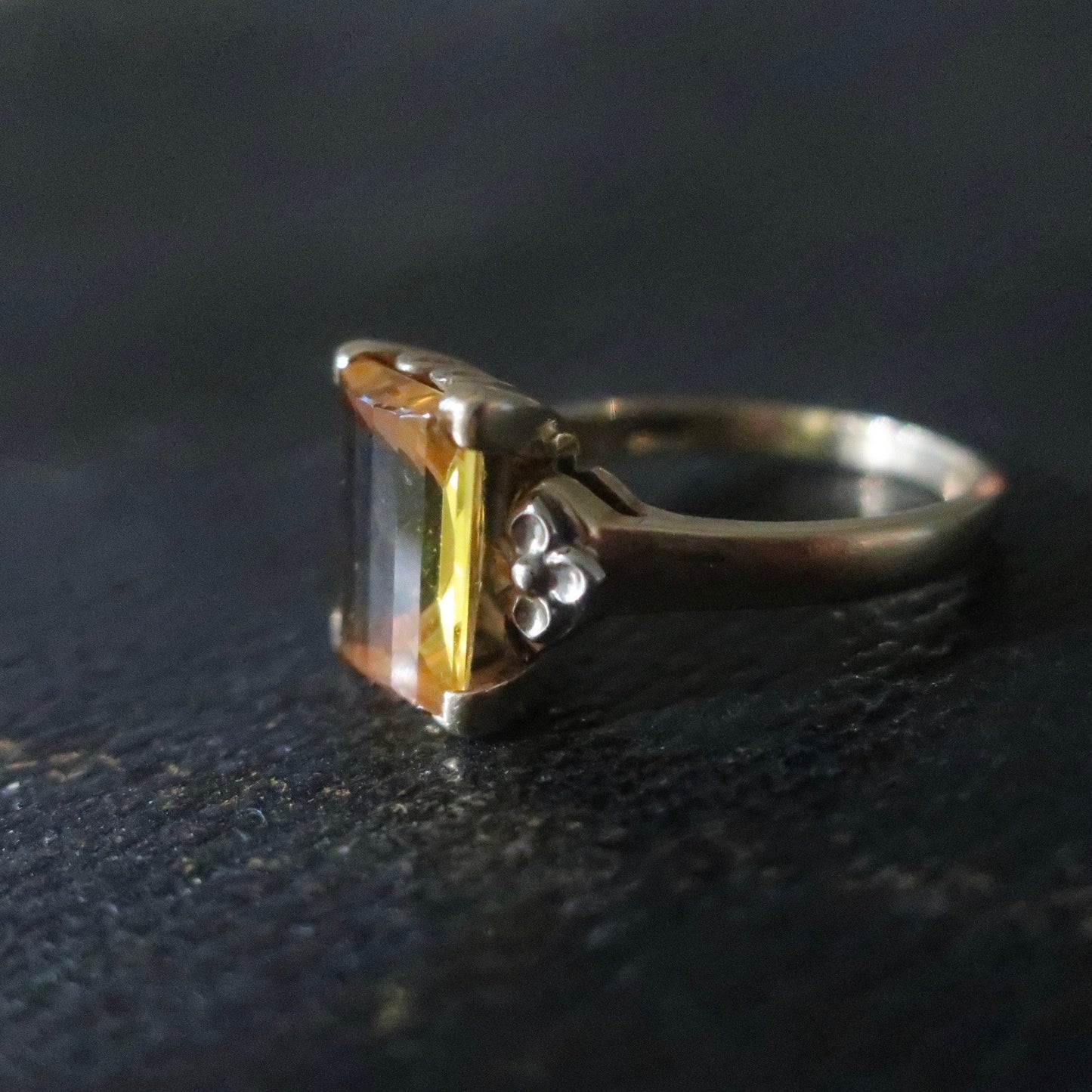 Vintage Citrine Statement Ring