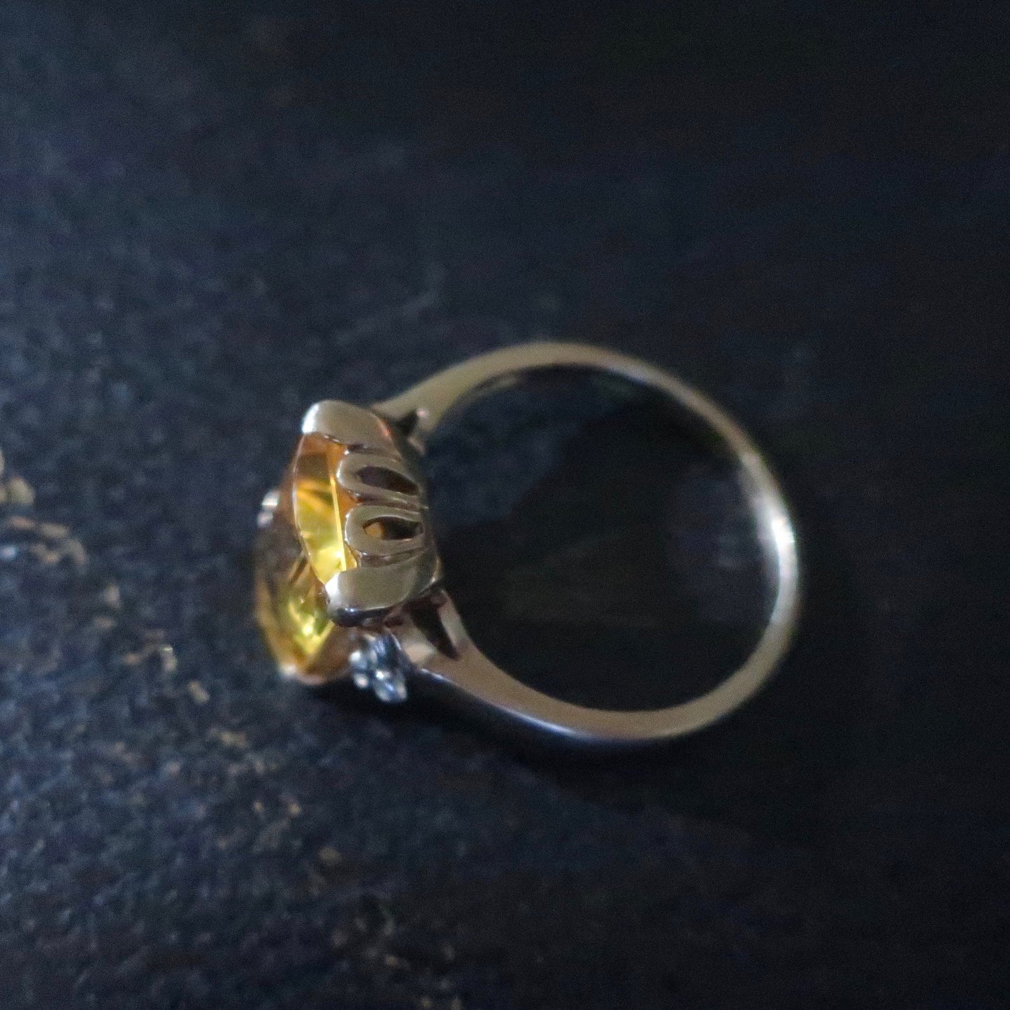 Vintage Citrine Statement Ring