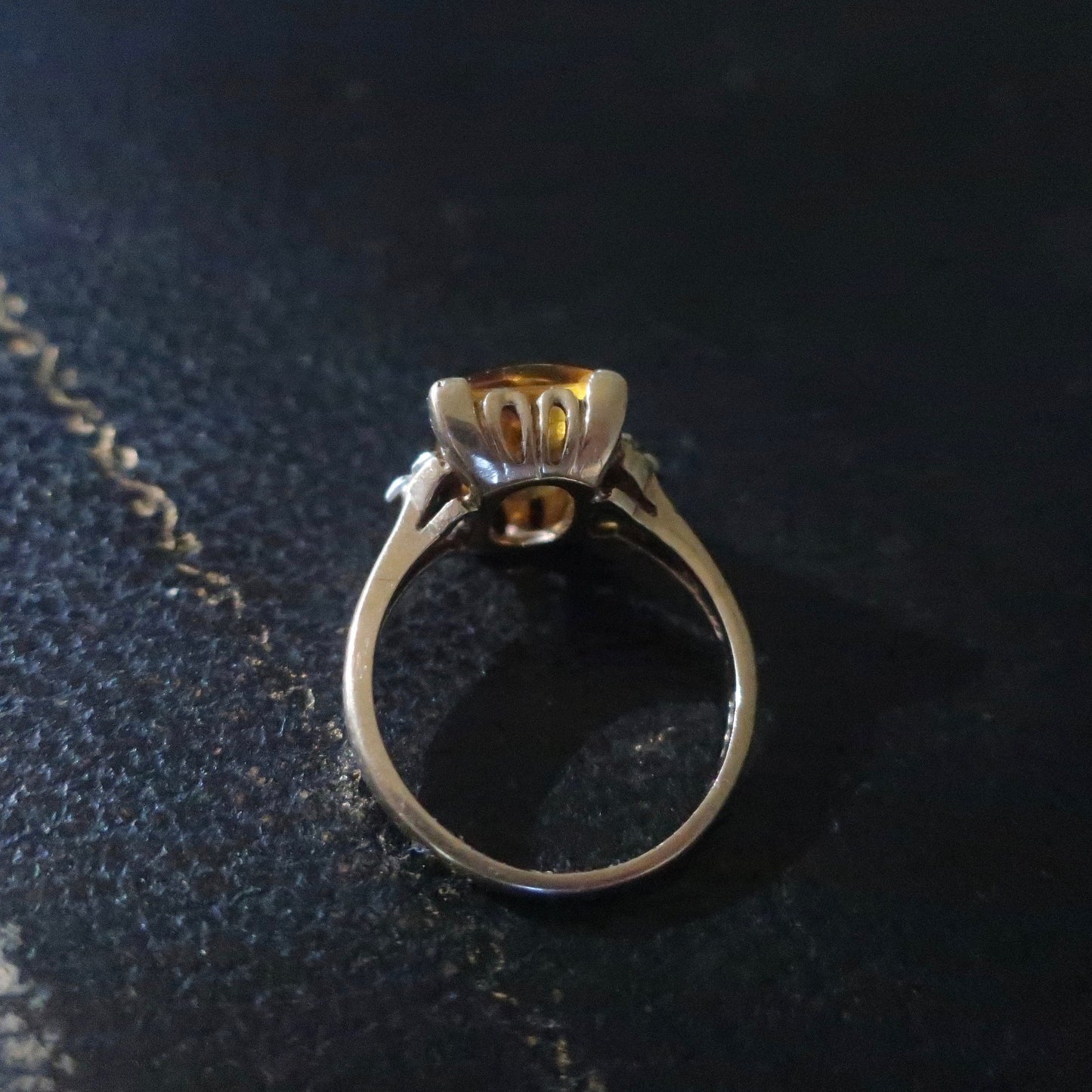 Vintage Citrine Statement Ring