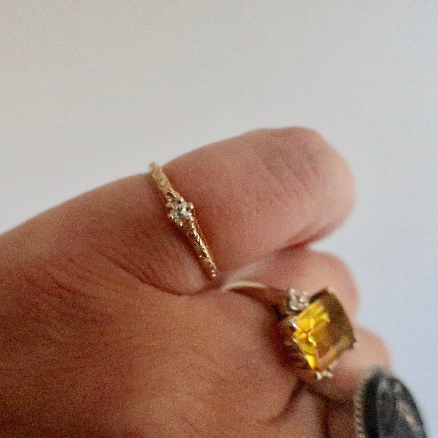 Vintage 1930's Petite Diamond Ring