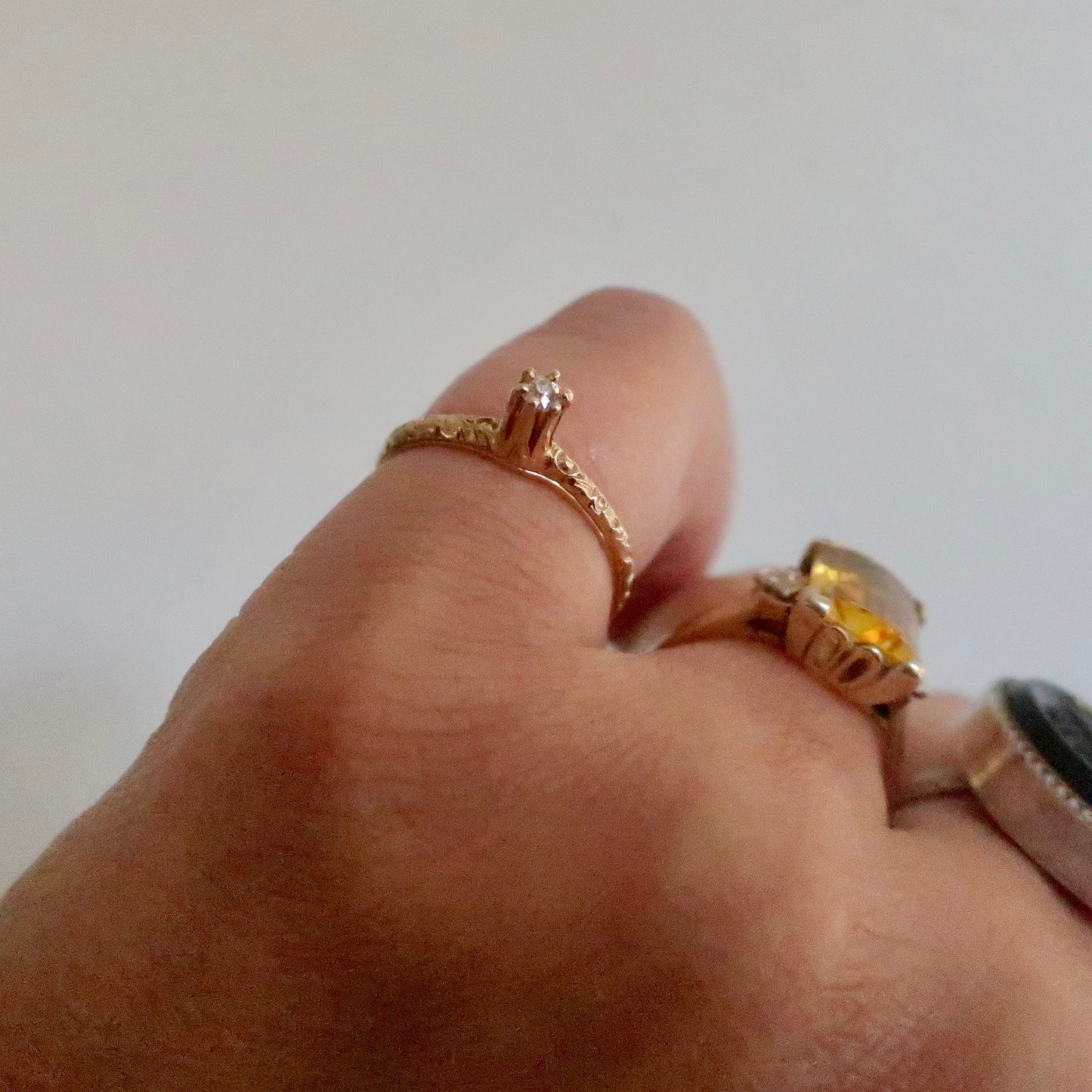 Vintage 1930's Petite Diamond Ring