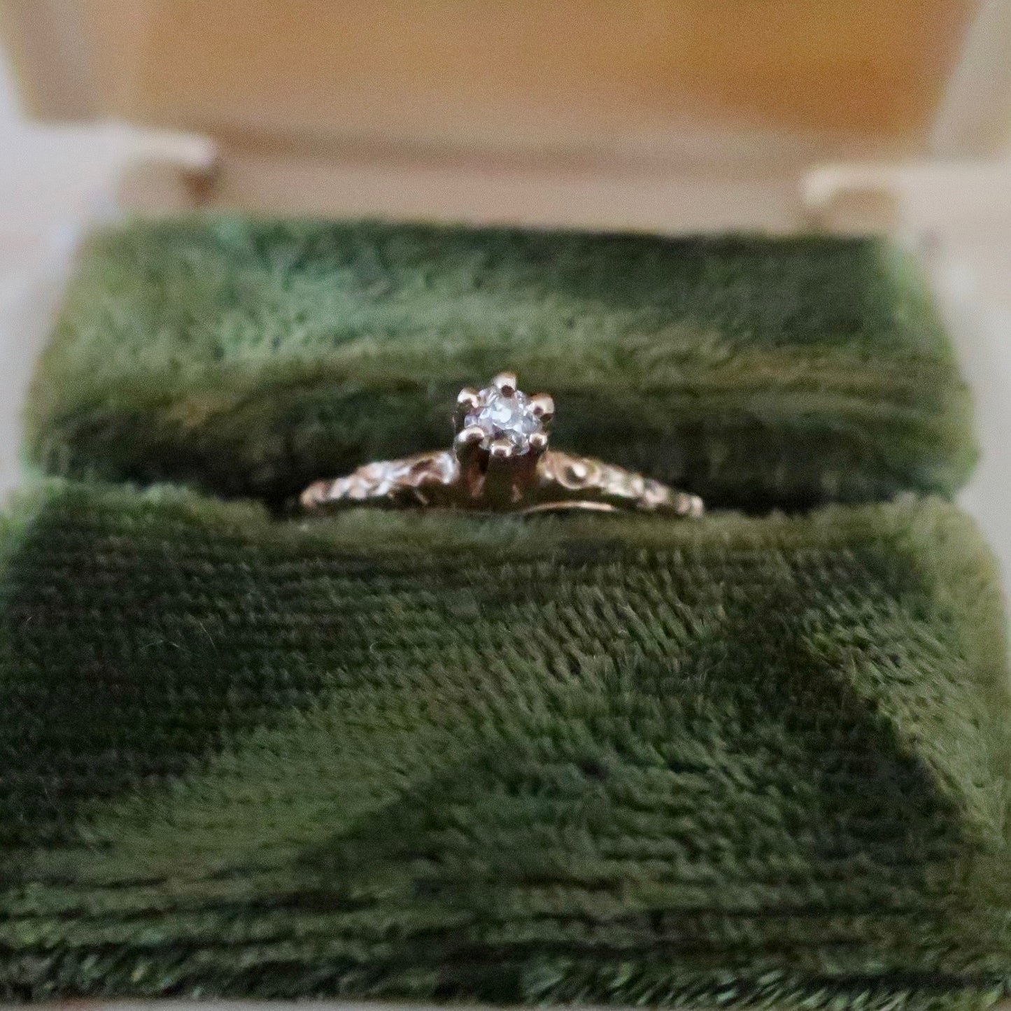 Vintage 1930's Petite Diamond Ring