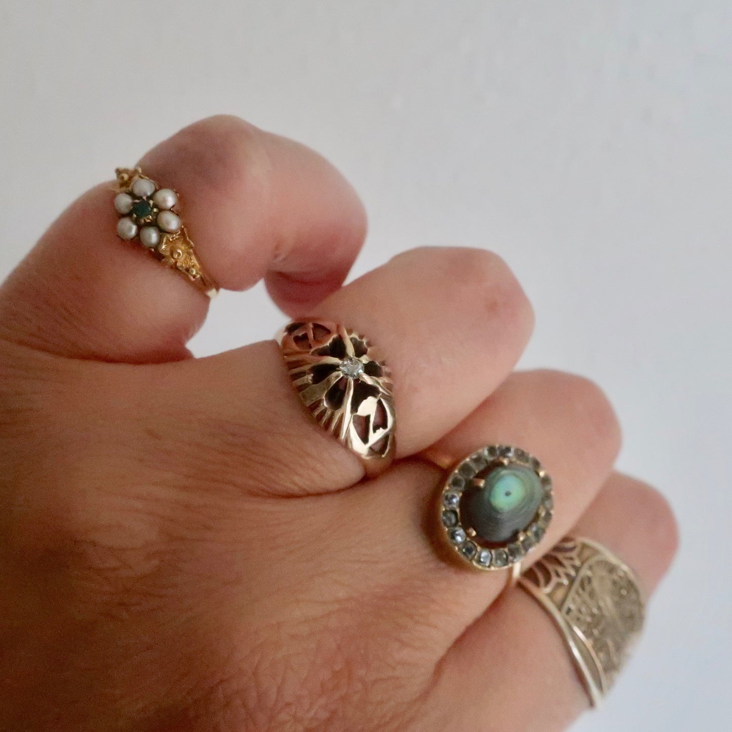 Antique Georgian Flower Ring