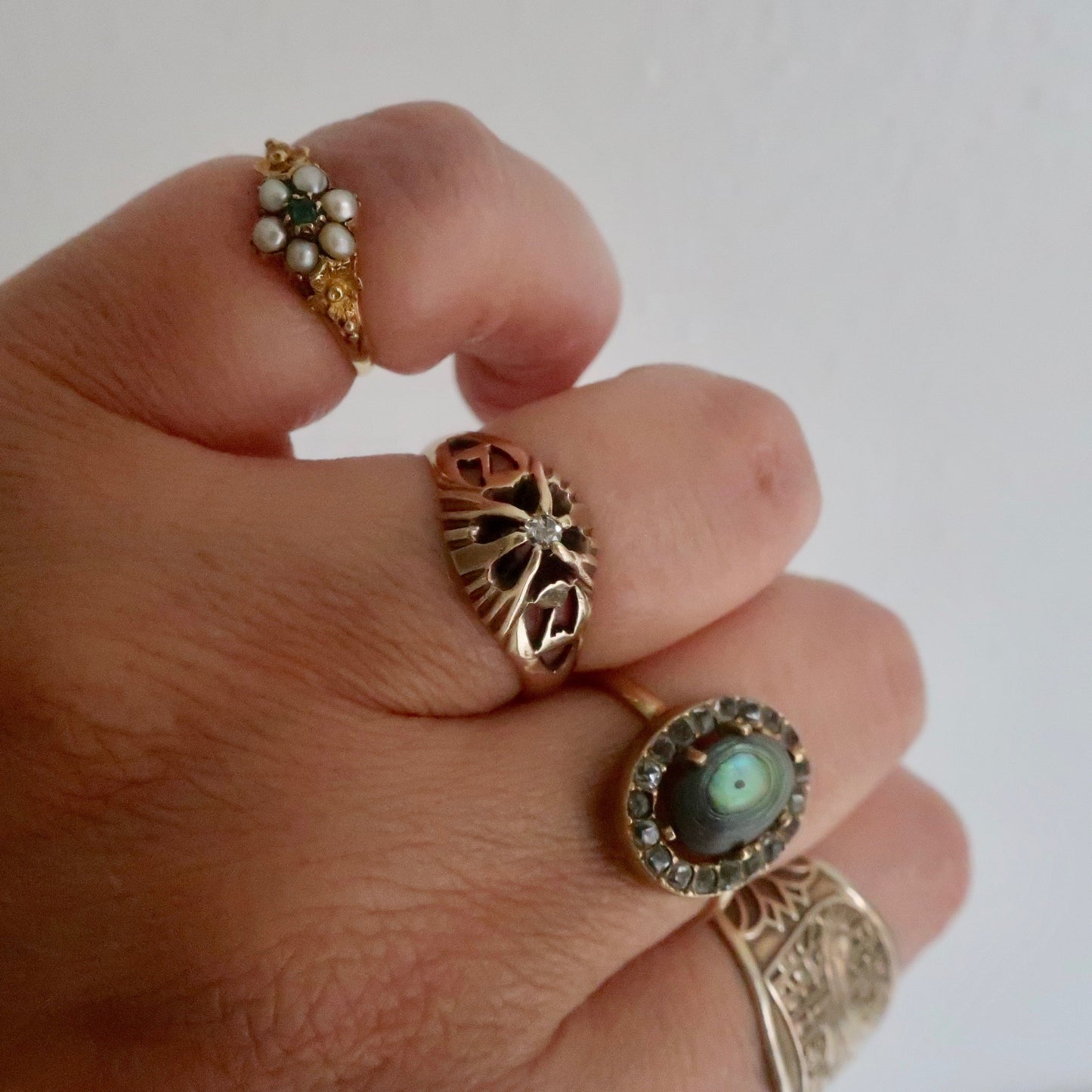 Antique Georgian Flower Ring