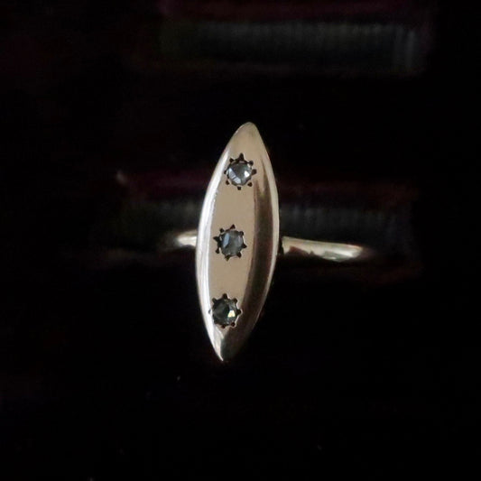 Antique Victorian Gypsy Set Diamond Ring