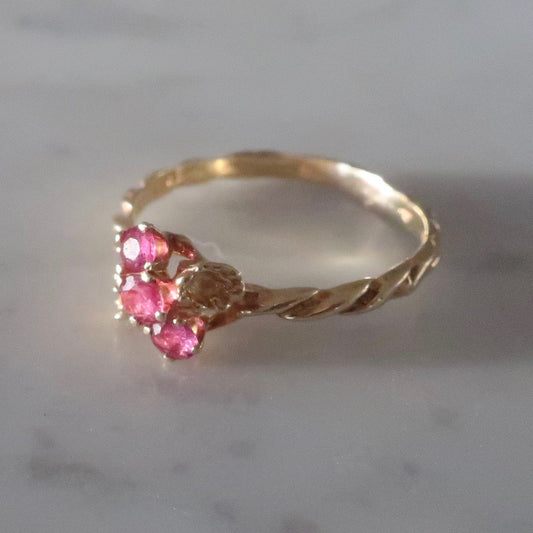 Vintage Naturalistic Ruby Ring
