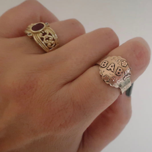 Edwardian 9ct Baby Conversion Ring