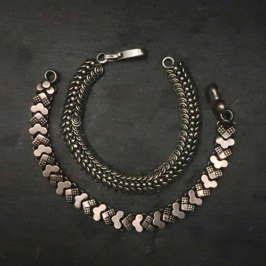 Antique and Vintage Sterling Book Chain Bracelet