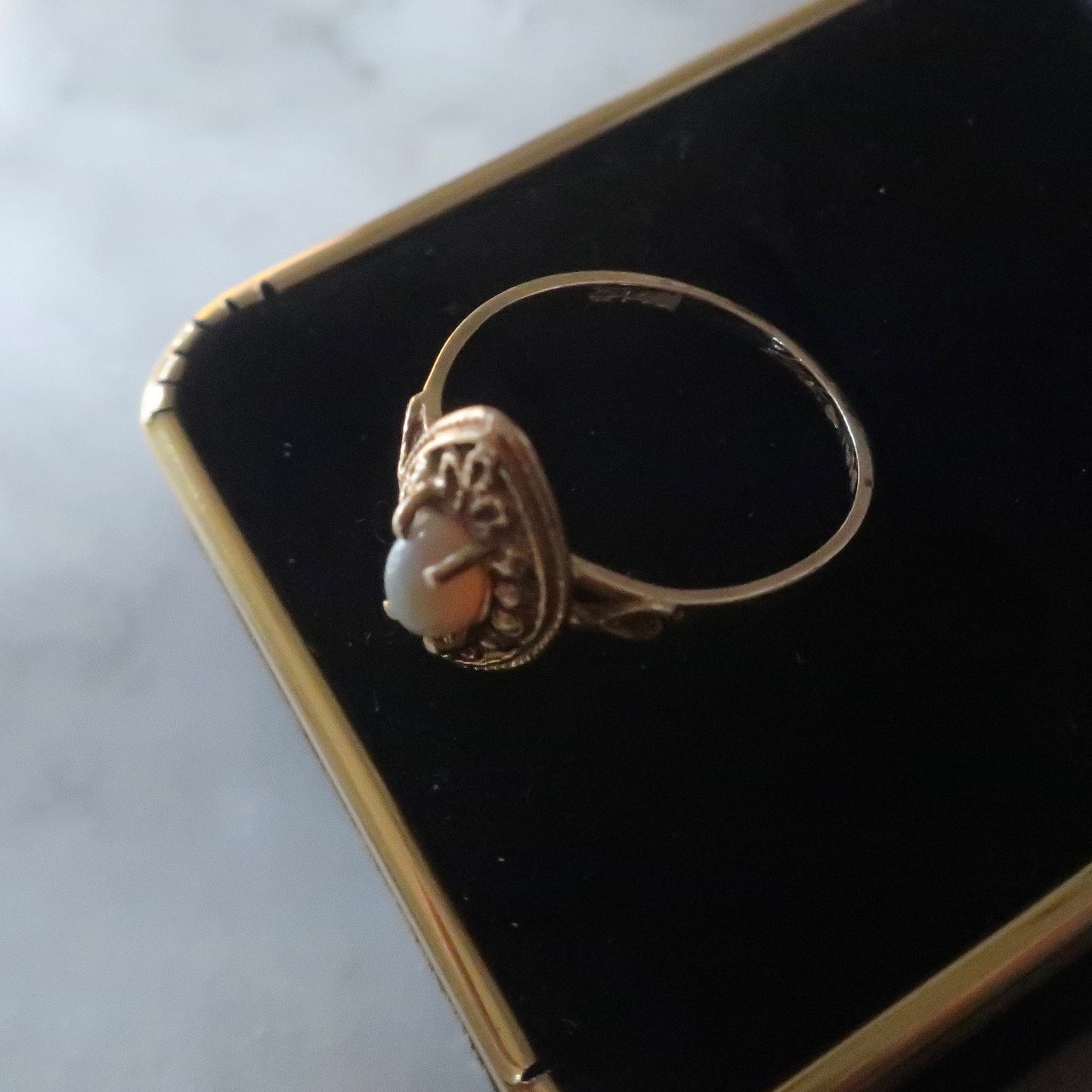 Vintage Opal and 14kt Gold Ring