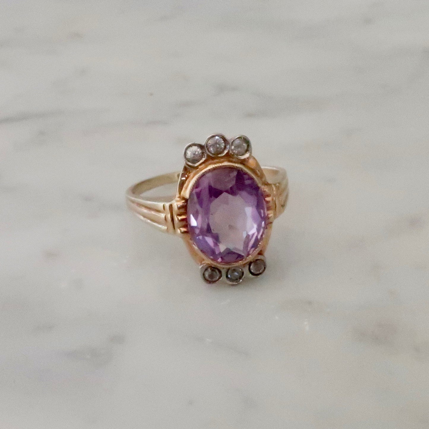 Art Deco Alexandrite Ring