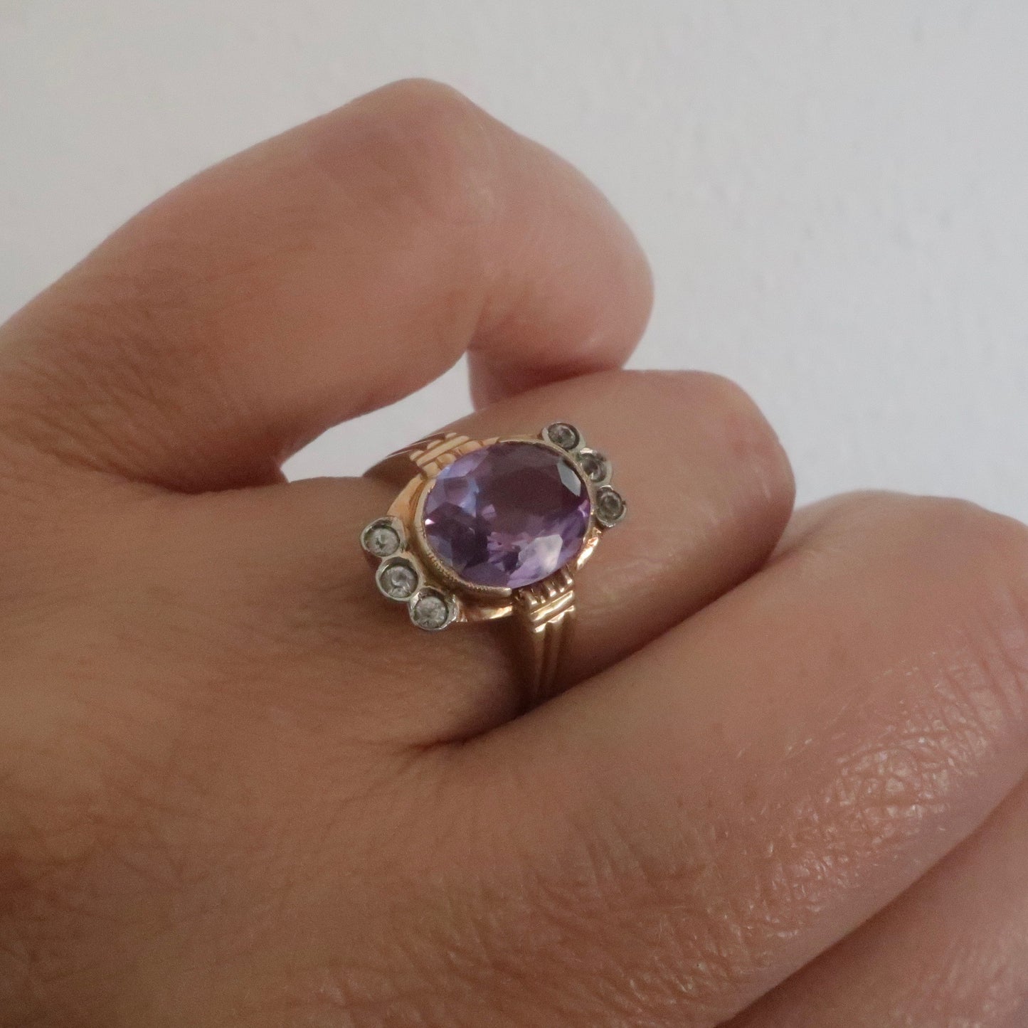 Art Deco Alexandrite Ring