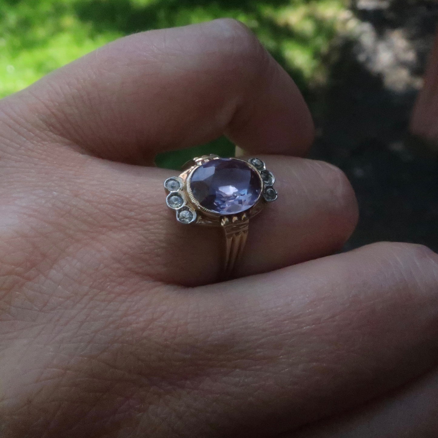 Art Deco Alexandrite Ring