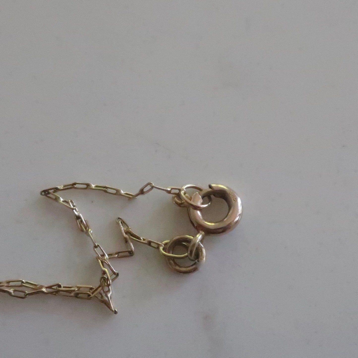 14kt Antique Heart Charm Necklace