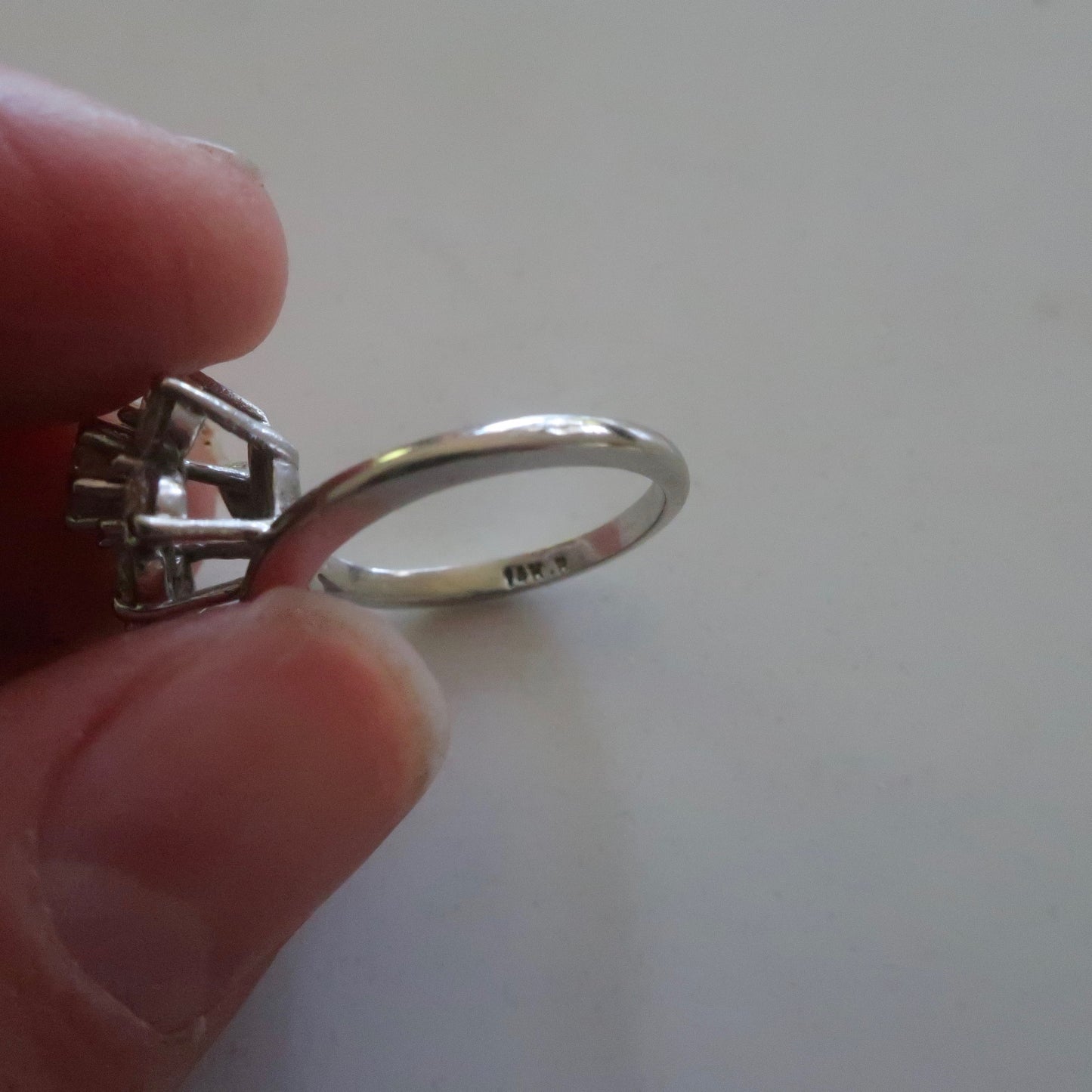 Vintage Diamond Flower Ring "Toi et Moi Ring"