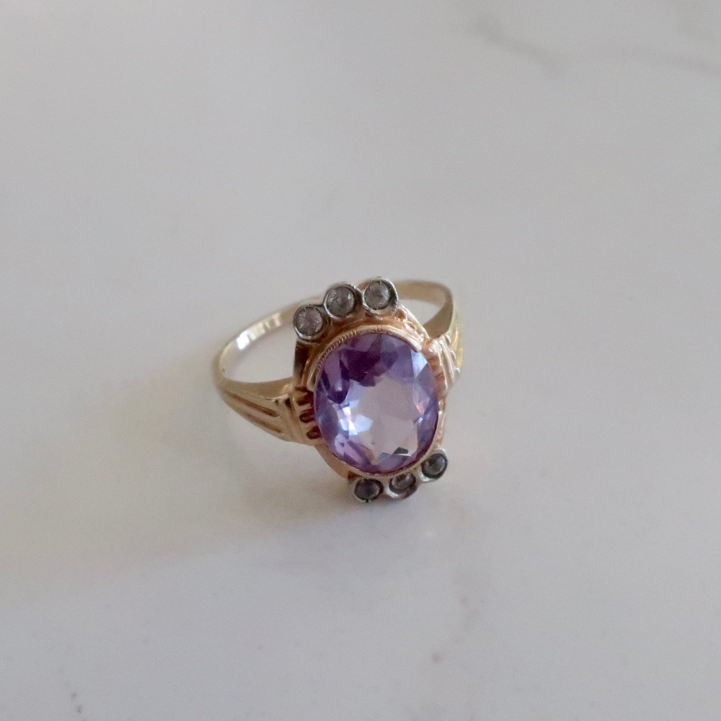 Art Deco Alexandrite Ring