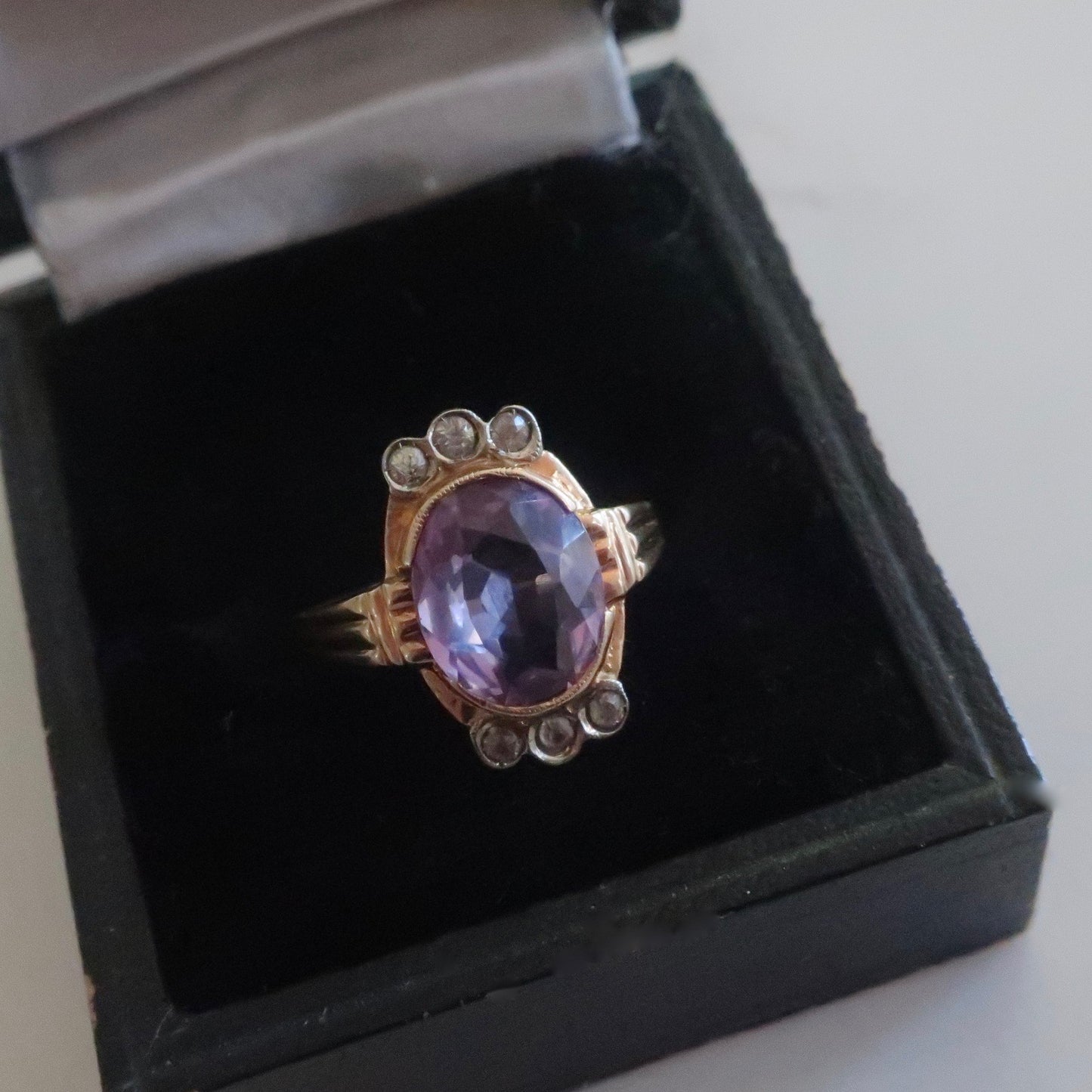 Art Deco Alexandrite Ring