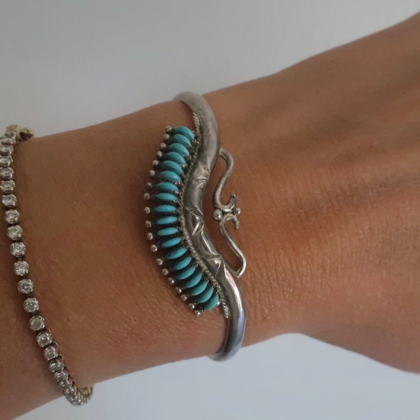 Vintage Needle Point Zuni Bracelet