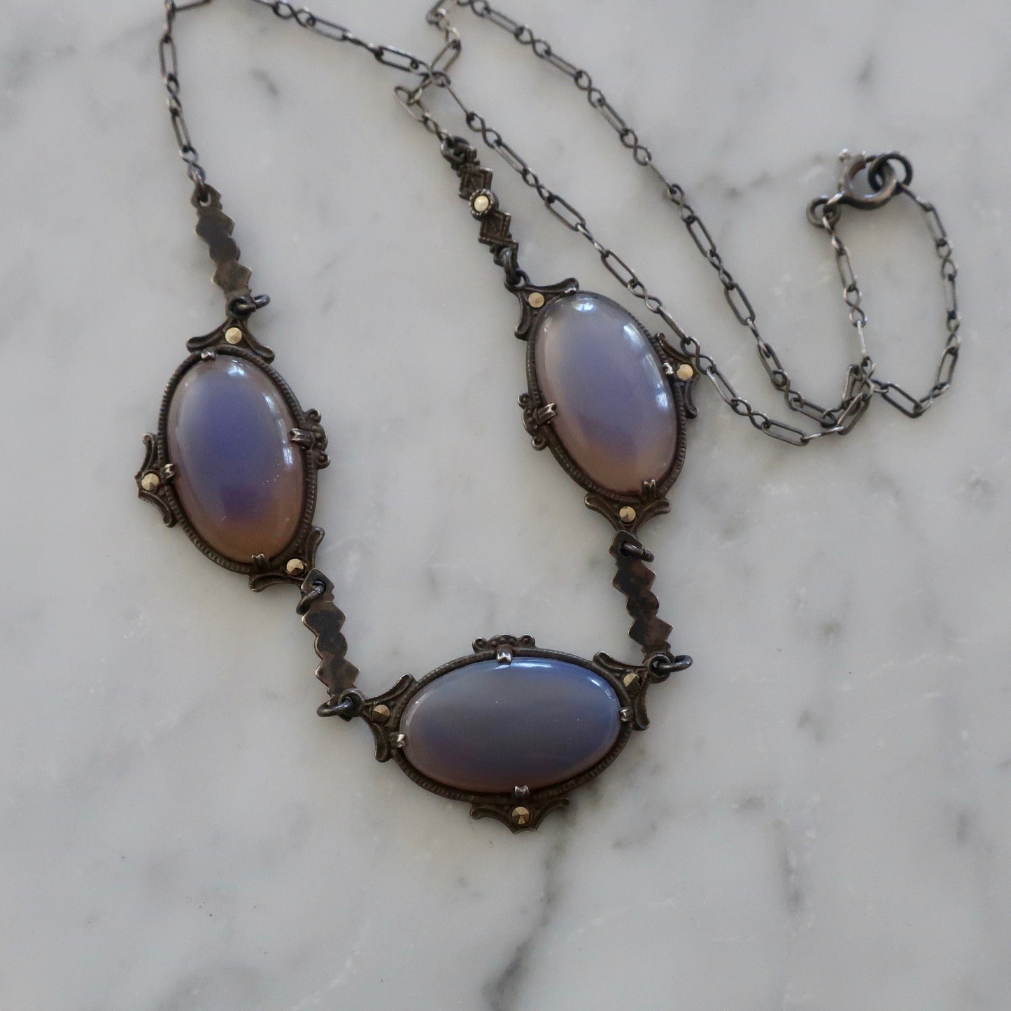 Vintage Chalcedony Necklace