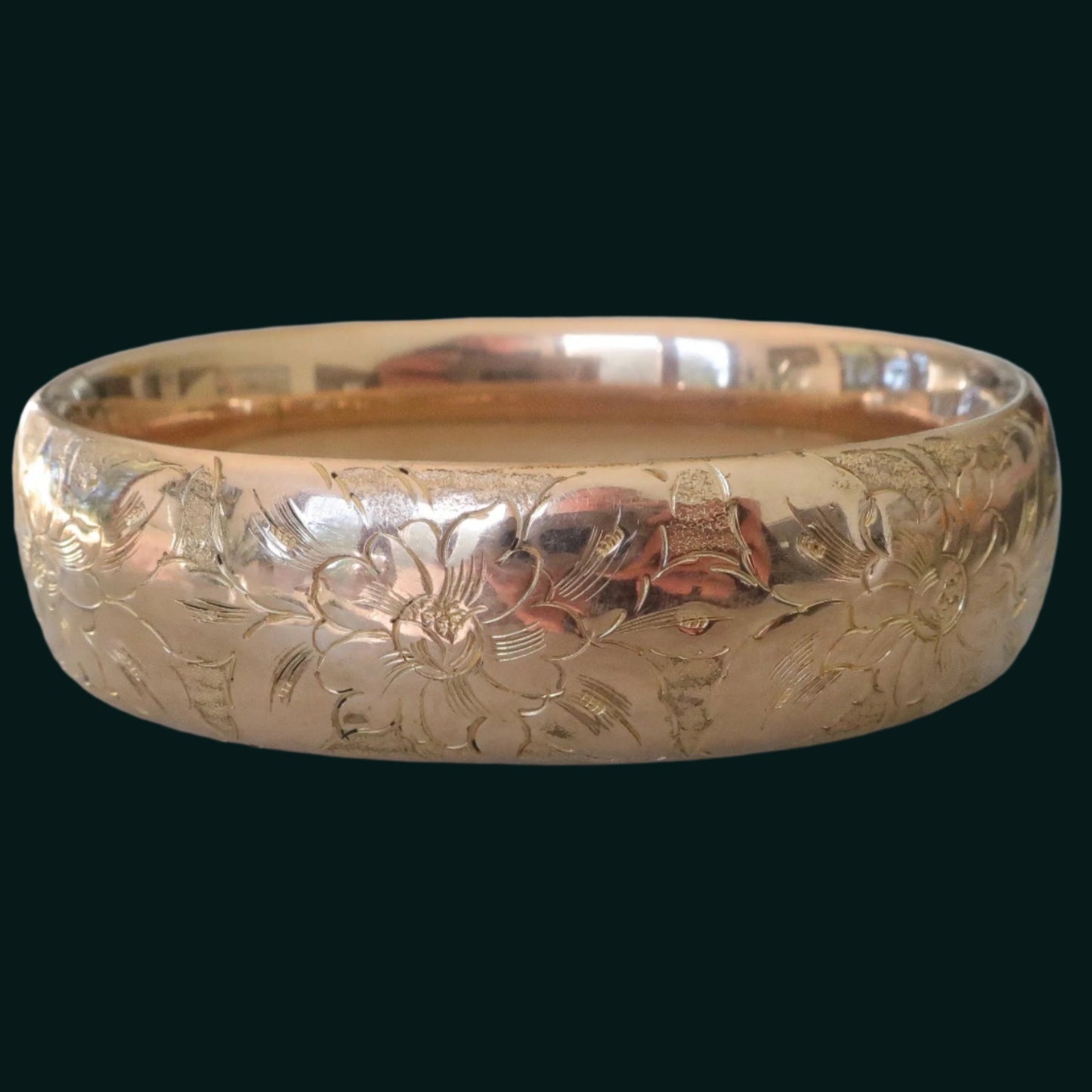 Wide Engraved Bracelet