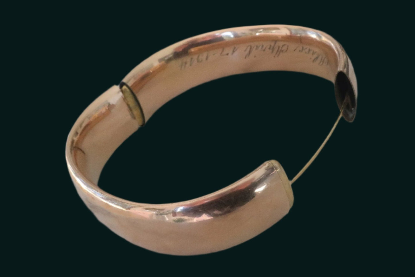 Wide Engraved Bracelet