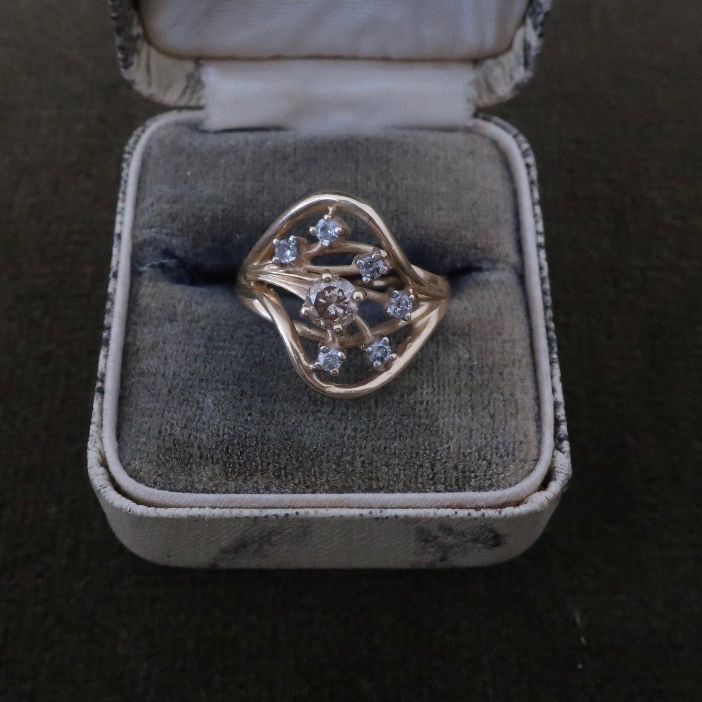 Vintage custom diamond ring