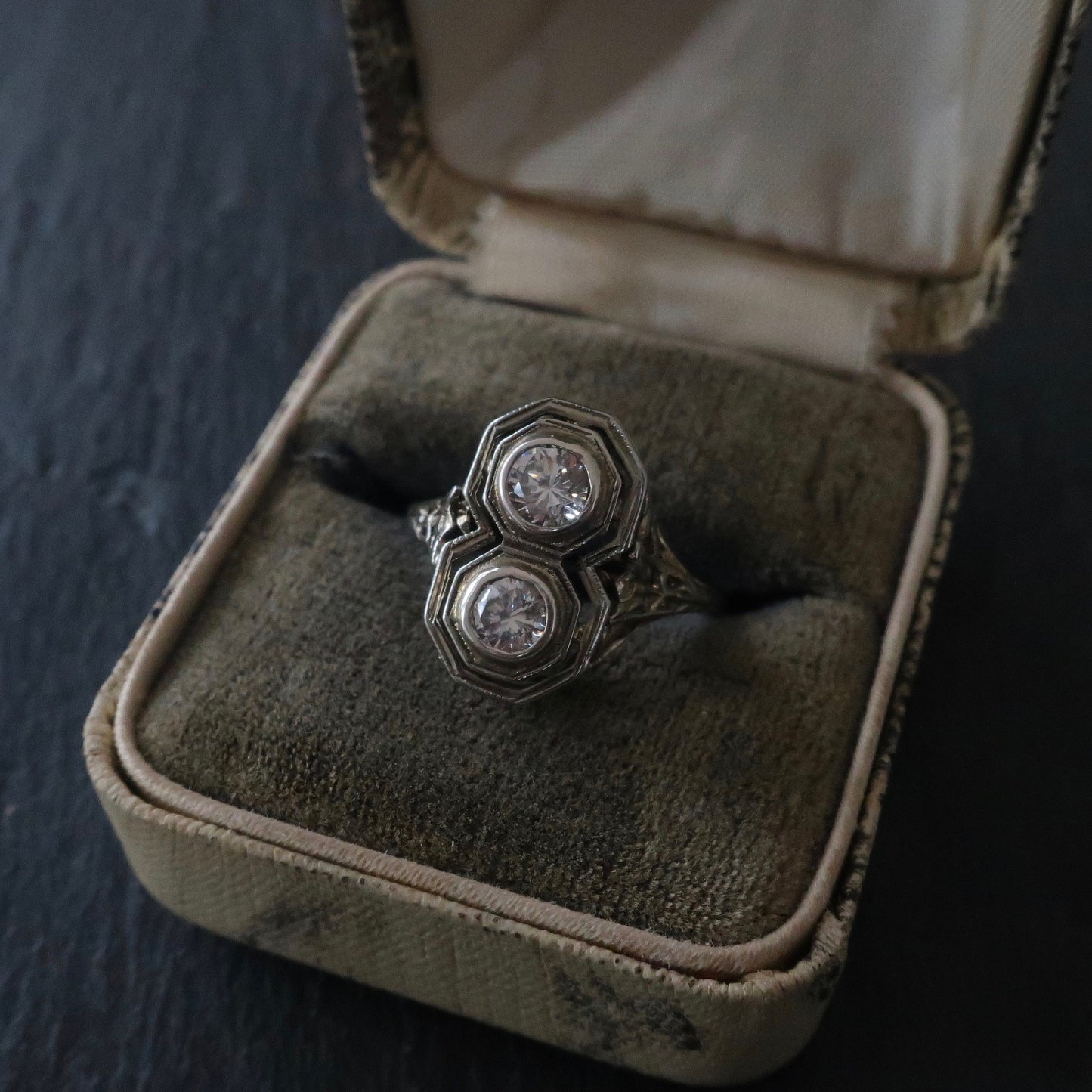 Antique Diamond Filigree Ring