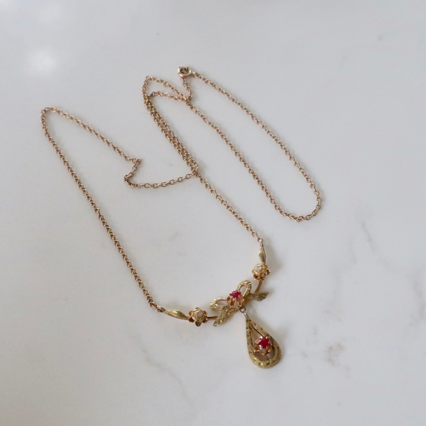 Antique Edwardian Bow Necklace