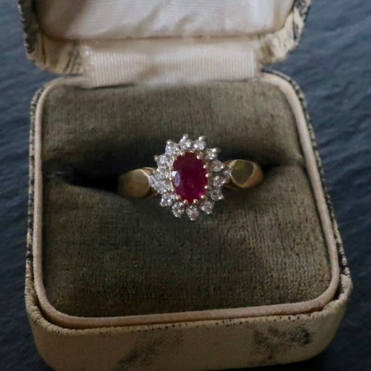 Vintage Ruby Diamond Ring