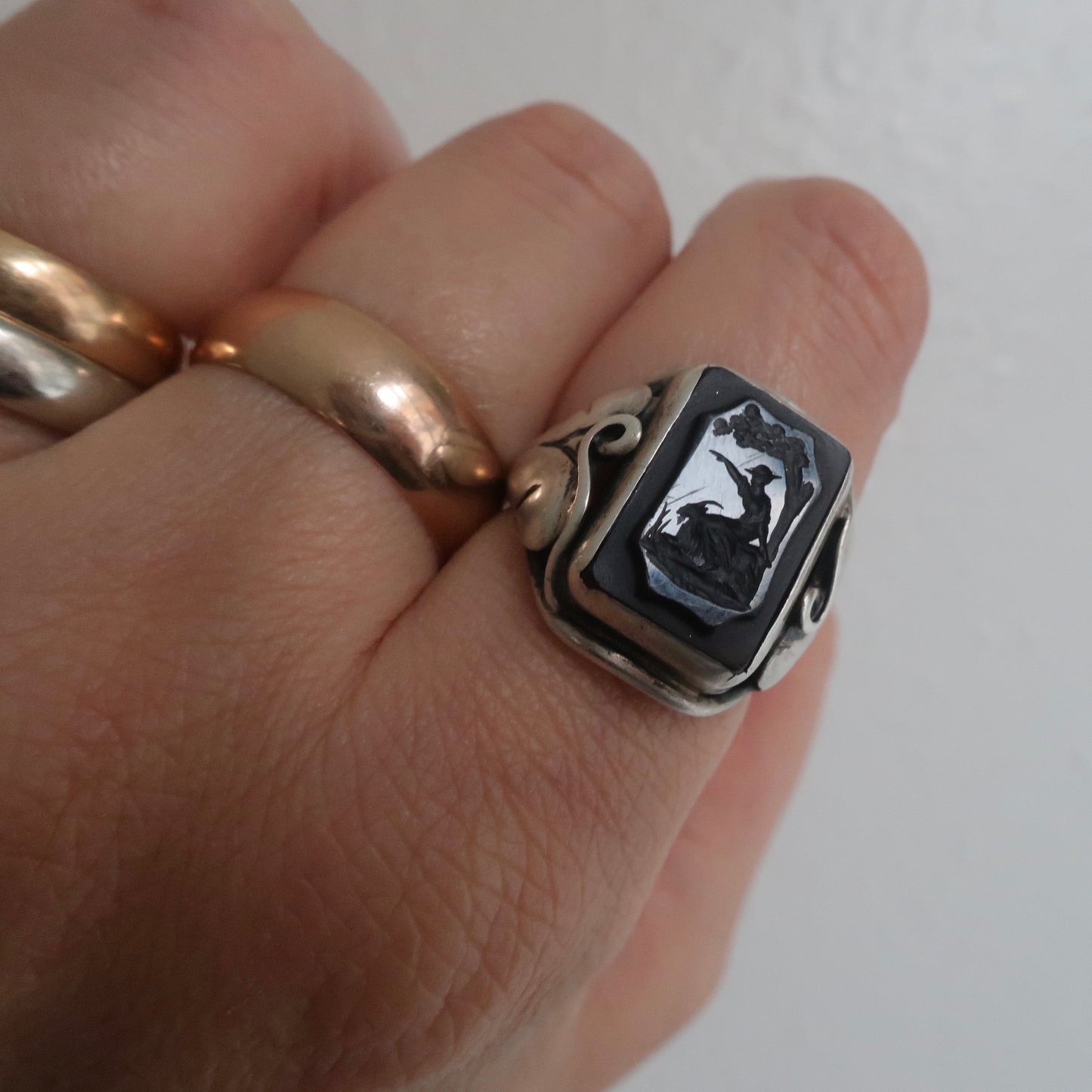 Art Nouveau Intaglio Ring