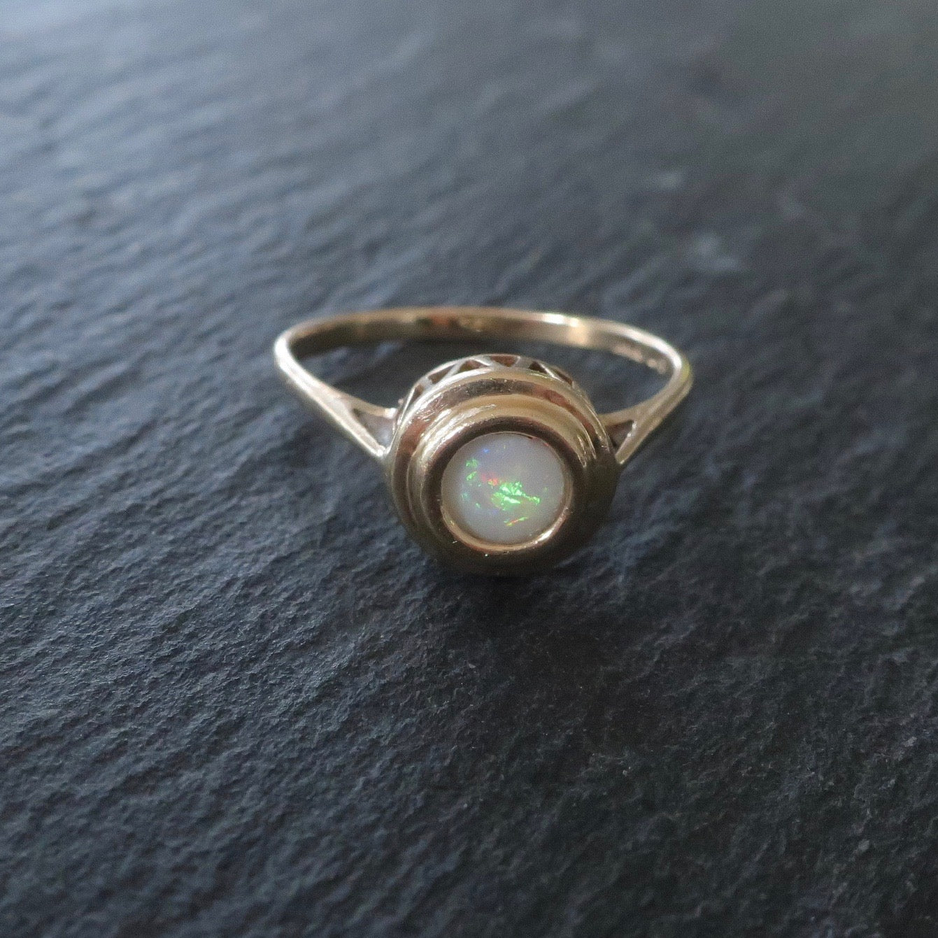 Vintage Gold Opal Ring