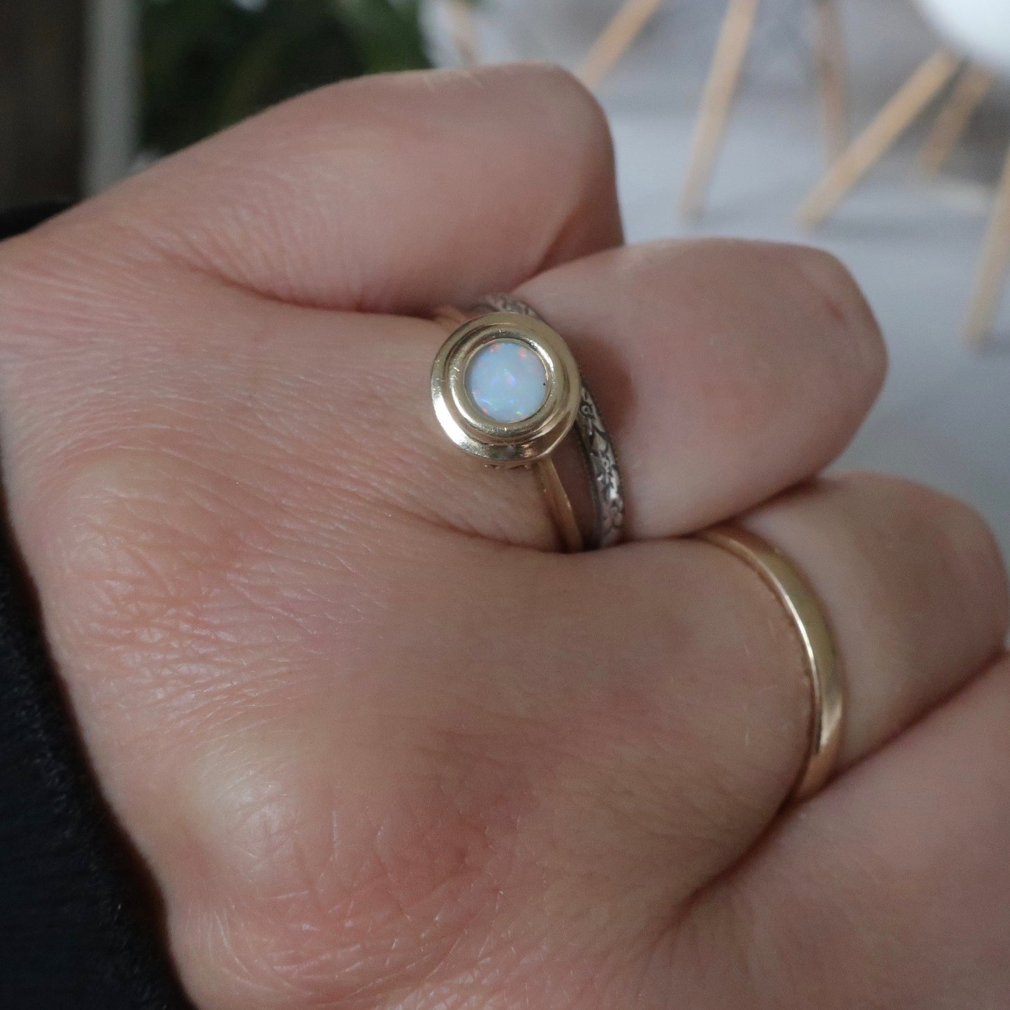 Vintage Gold Opal Ring