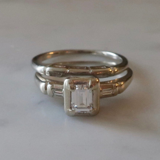 Vintage Emerald Cut Diamond Ring