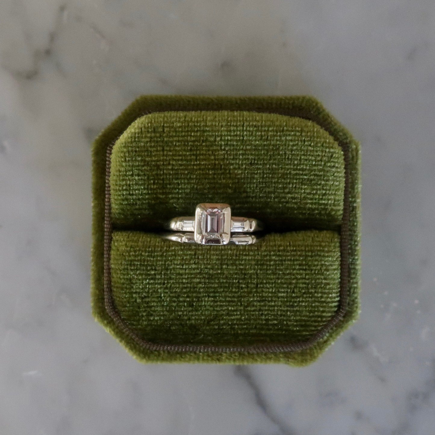 Vintage Emerald Cut Diamond Ring