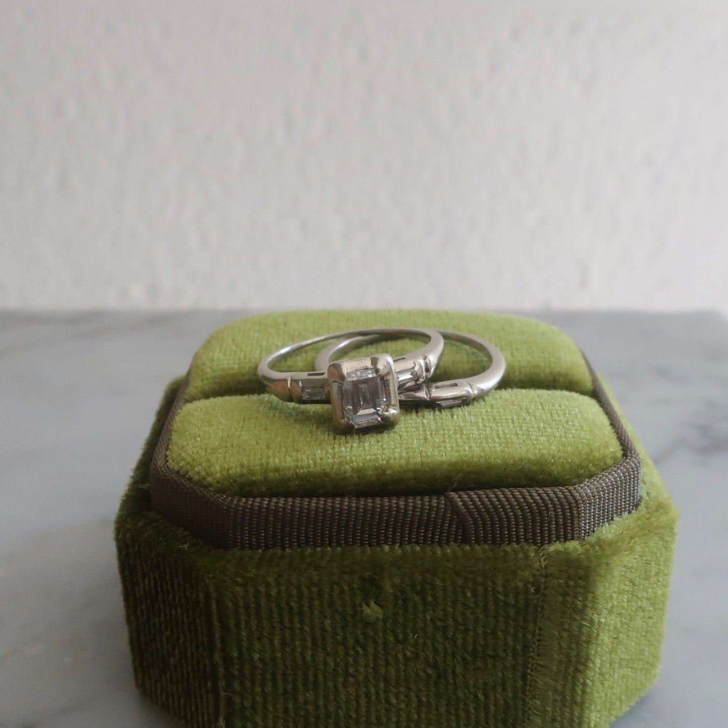 Vintage Emerald Cut Diamond Ring