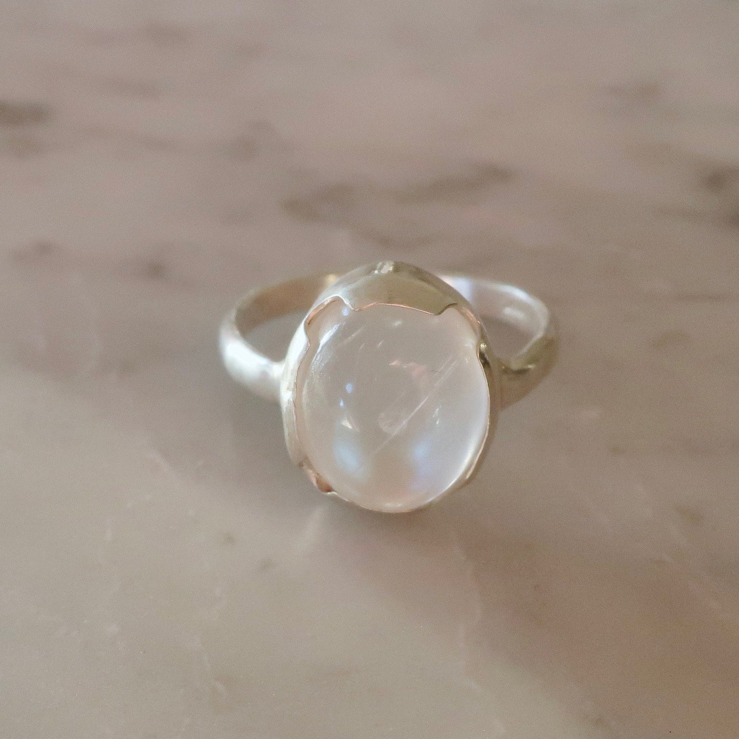 Art Deco Inspired Moonstone Ring