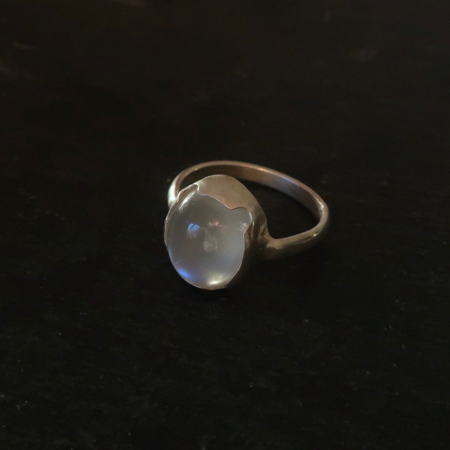 Art Deco Inspired Moonstone Ring