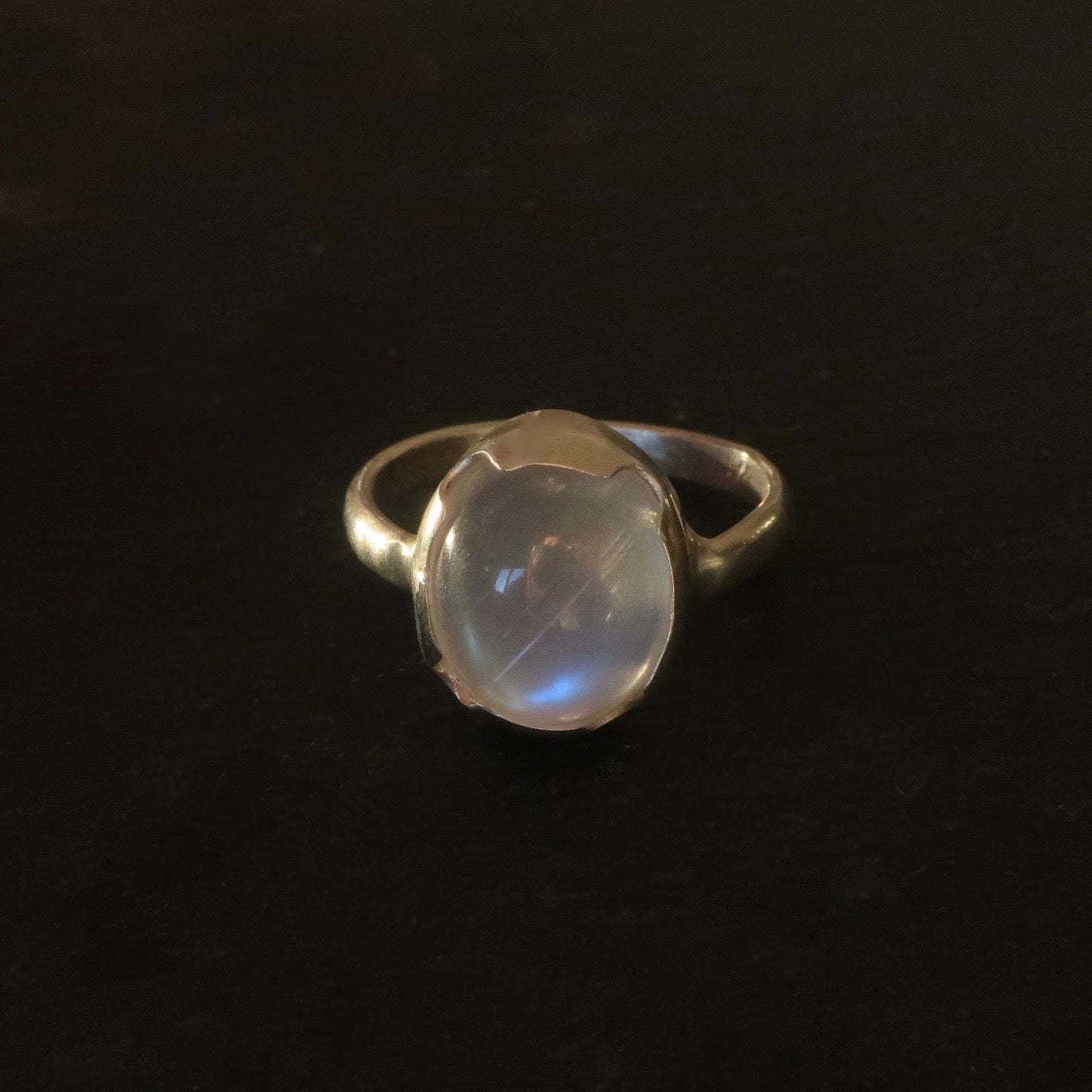 Art Deco Inspired Moonstone Ring