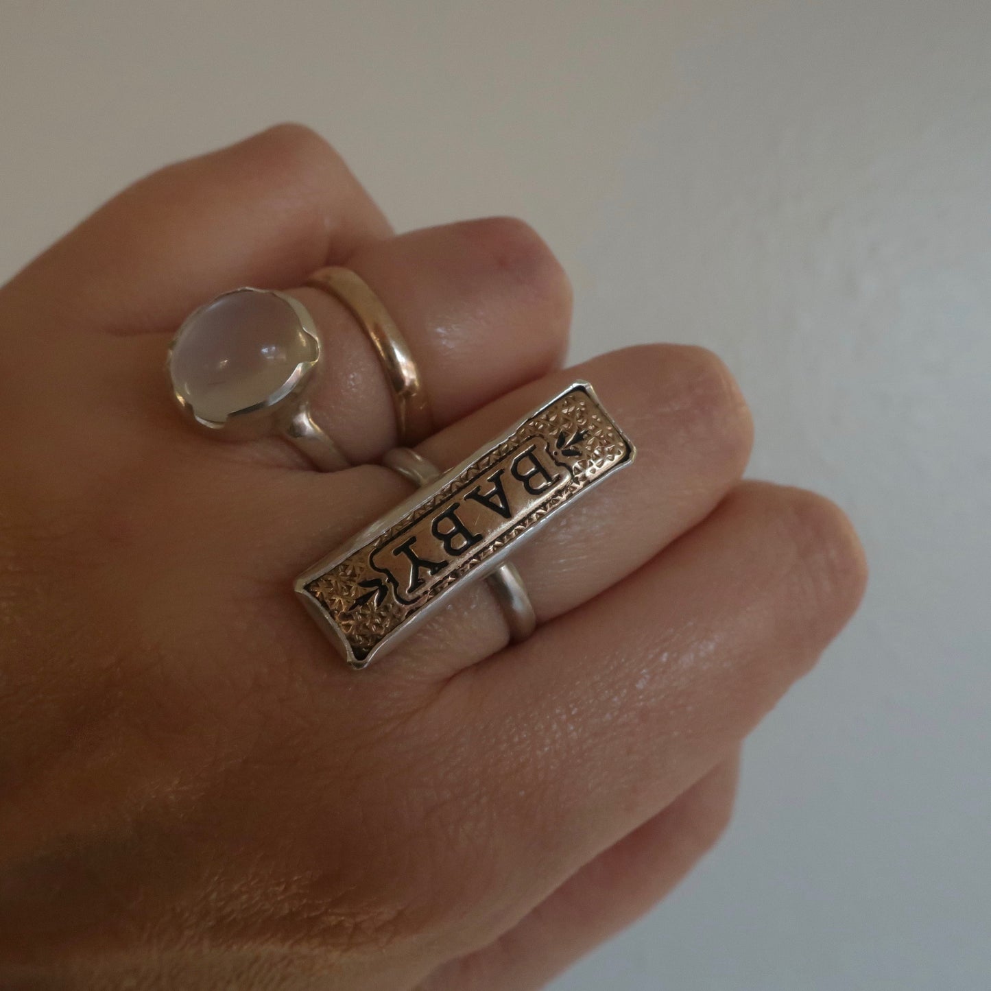 Art Deco Inspired Moonstone Ring