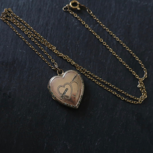 Vintage Gold Filled Heart Locket