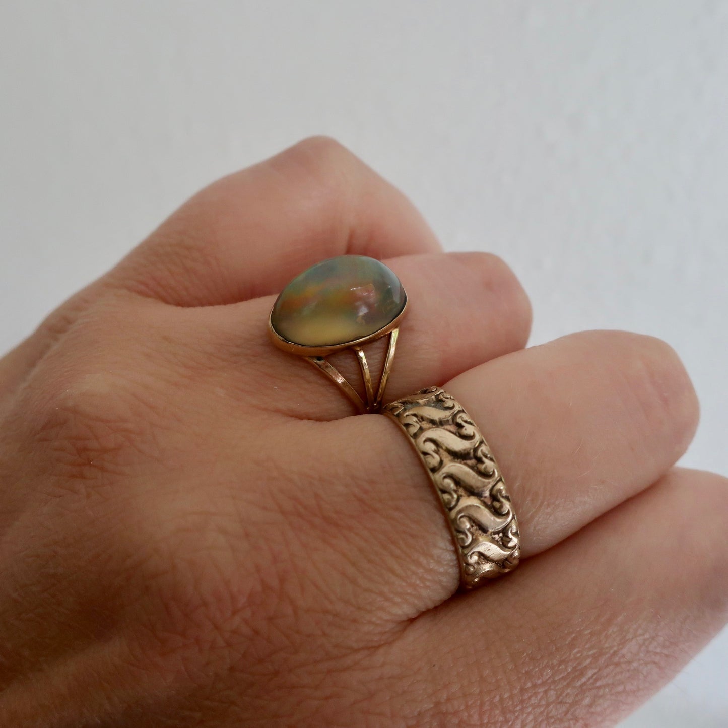 Vintage Jelly Opal  Ring