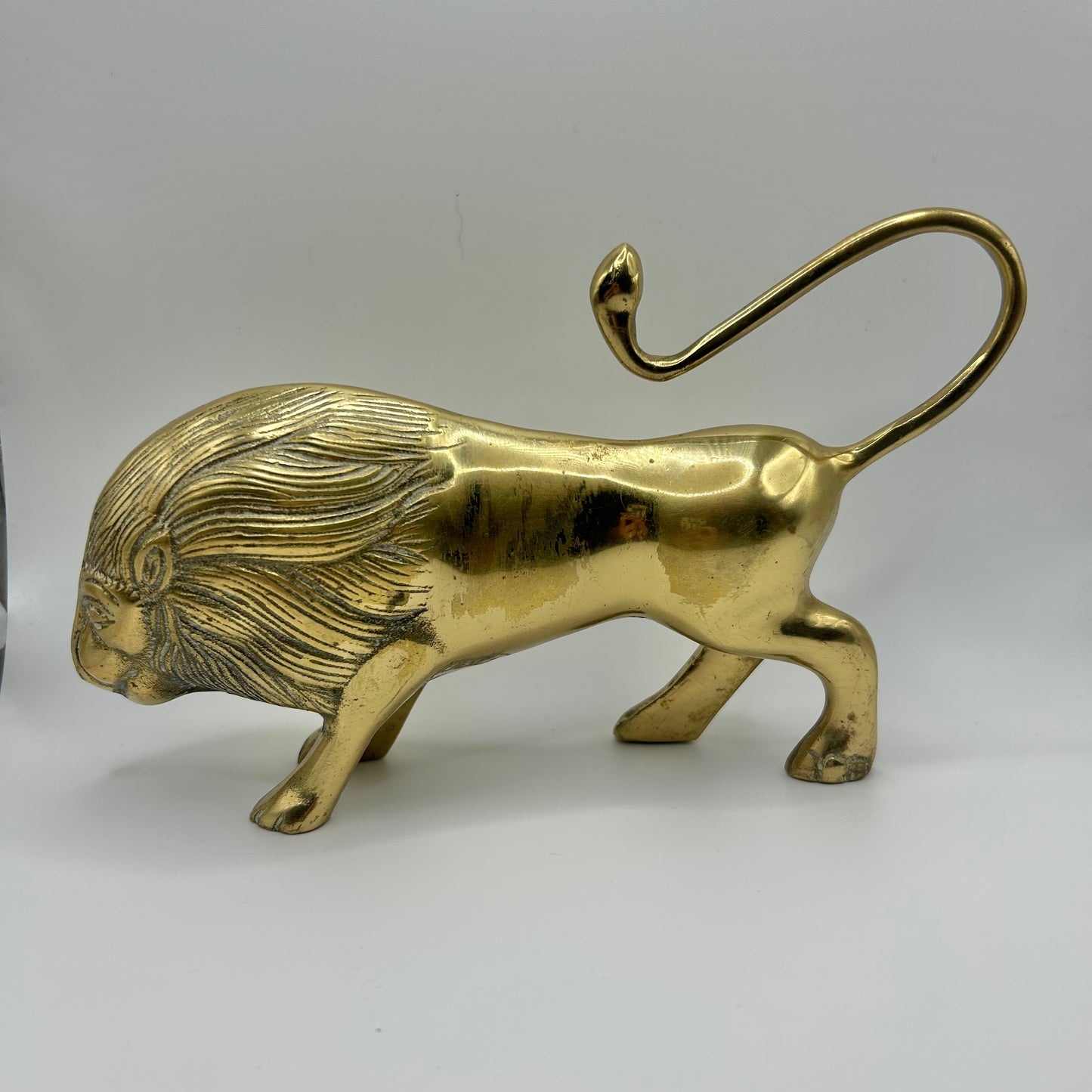 Brass Lion Figurine