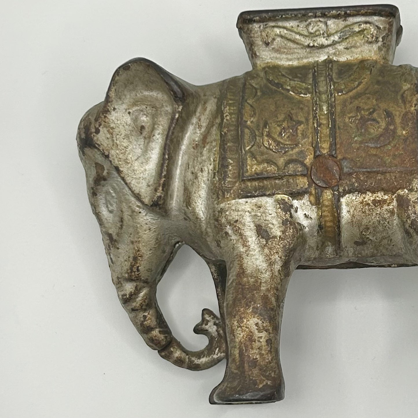 Antique Cast Elephant Coin Slot Bank