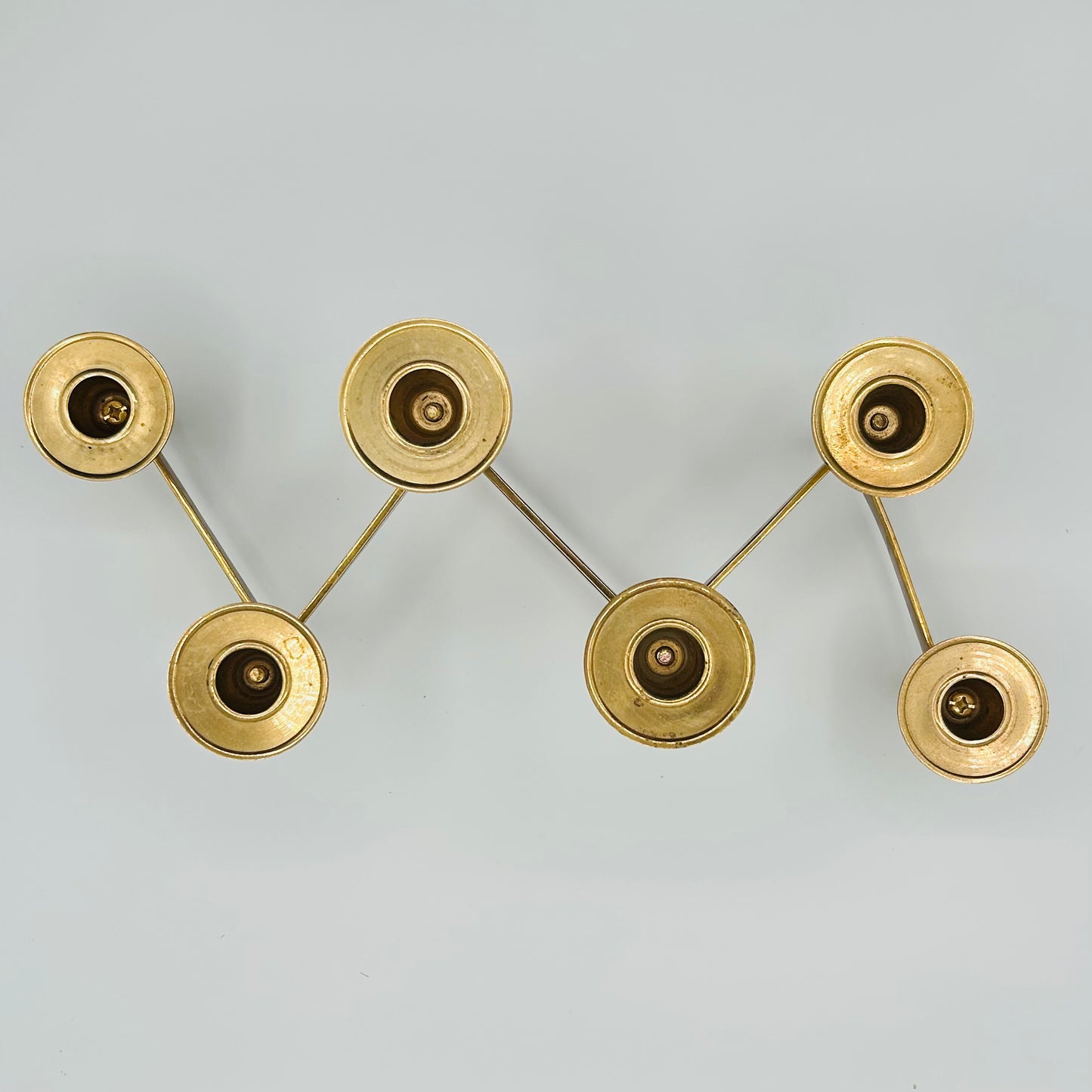 Mid-Century Modern Brass Candleholder