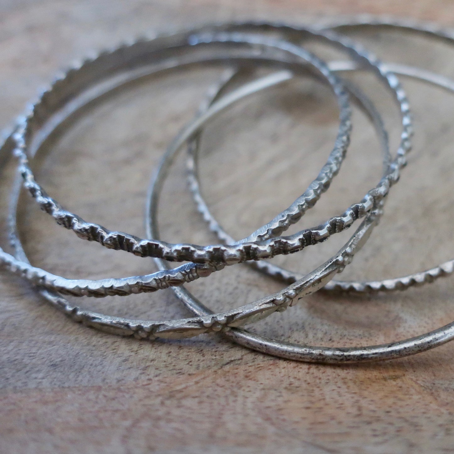 Sterling Silver Bracelet Stack