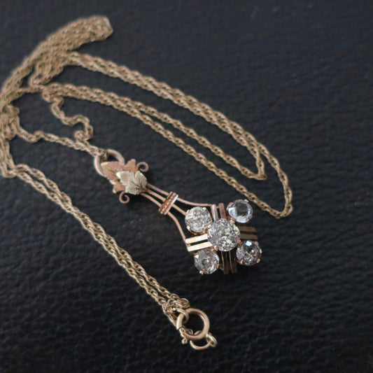 Antique Halley's Comet Pendant Necklace