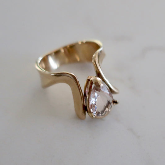 Vintage Modern Abstract Ring